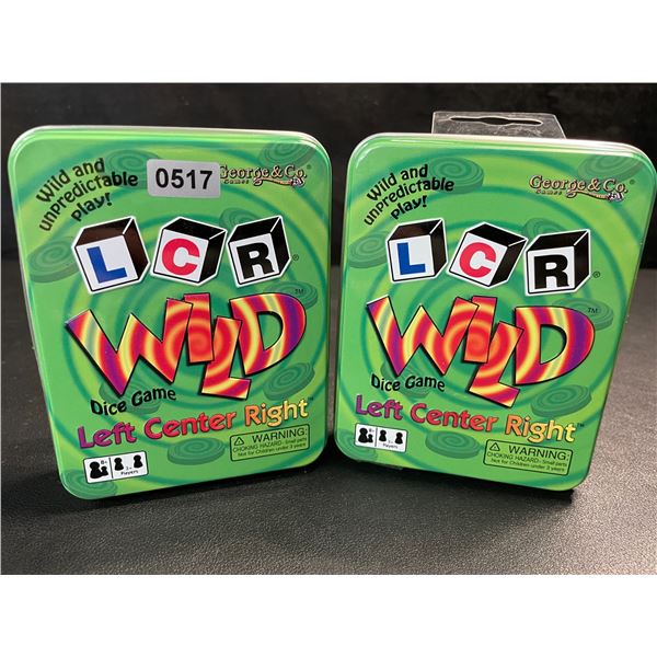 2 Left Center Right Wild Dice Games for Game Night - New