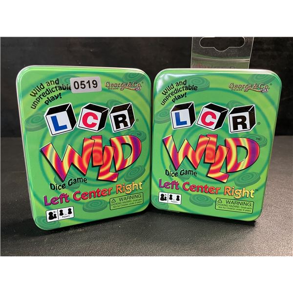 2 Left Center Right Wild Dice Games for Game Night - New