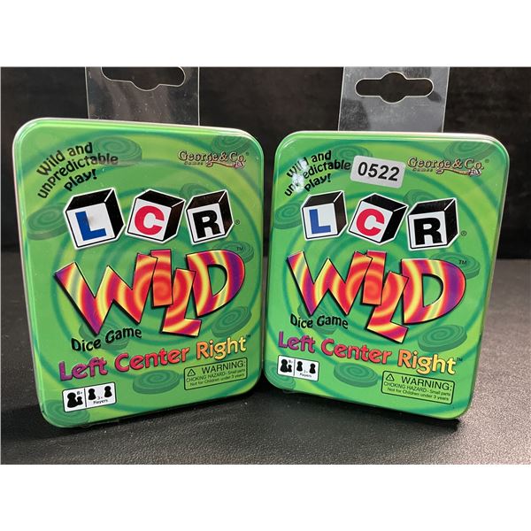 2 Left Center Right Wild Dice Games for Game Night - New