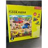 Image 2 : 1 Mudpuppy Floor Puzzle Set - Construction Site Design - 25PC - New