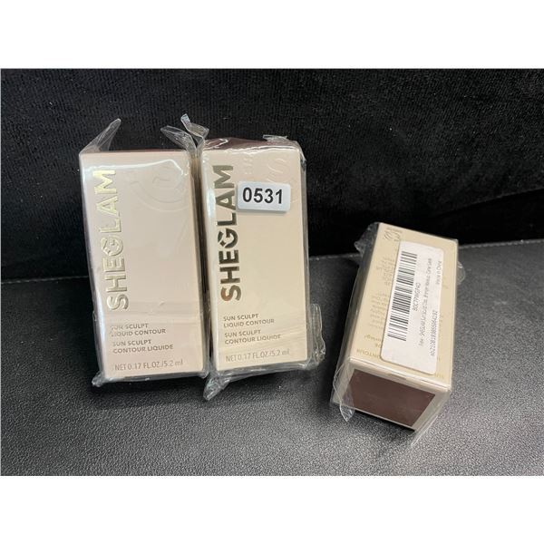 3 SHEGLAM Sun Sculpt Liquid Contour Cream Makeup Bronzers; Camel Suede - New