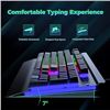 Image 4 : 1 Wired LED Rainbow Backlit Gaming Keyboard; 104 Keys; Quiet Deign Keyboard - New