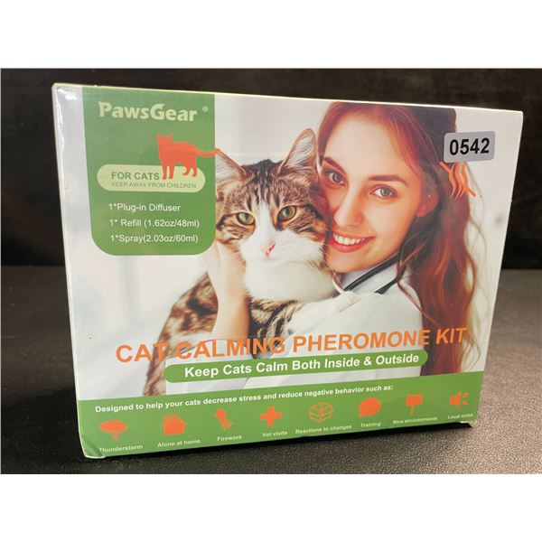 1 PawsGear Cat Calming Pheromone Plug-In Diffuser Kit; Reduces Stress/Anxiety in Cats - New Sealed