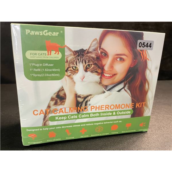 1 PawsGear Cat Calming Pheromone Plug-In Diffuser Kit; Reduces Stress/Anxiety in Cats - New Sealed