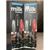 Image 1 : 2 PowerLix Professional Handheld Electric Milk Frothers - Battery Operated - New