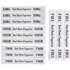 Image 1 : 12PC Pack of Bed Organizer Sheet Label Bands; Elastic Labelled Bedding Straps for Organization - New