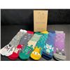 Image 2 : 6-Pairs of Kids Fuzzy Slipper Socks w/ Grips; Animal Designs - Fits 8-12yr Old - New