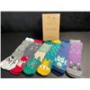Image 2 : 6-Pairs of Kids Fuzzy Slipper Socks w/ Grips; Animal Designs - Fits 8-12yr Old - New