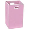 Image 1 : 1 SimpleHouseware Collapsible/Foldable Laundry Hamper - Pink (13" x 13" x 22.75" Size)