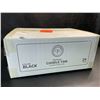 Image 2 : 1 Box of Hearts & Crafts Premium Candle Tins - 4oz Round w/ Lids - 24 Tins - Black - New in Box