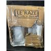 Image 3 : 1 Box of Le'Raze 16-Pack Square Drinking Glasses - New (Dmg Box - See Photos)