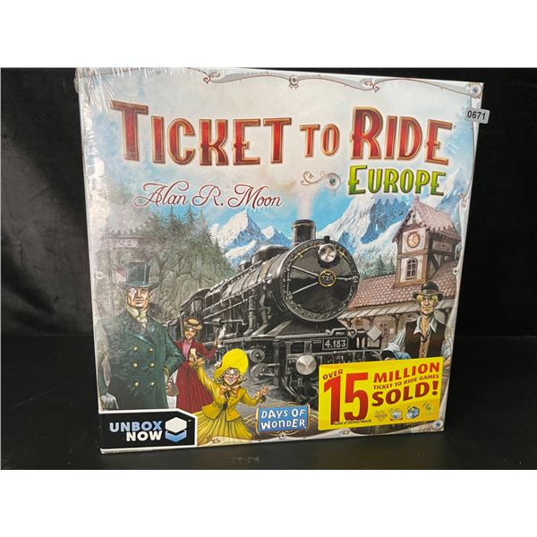 1 Ticket to Ride: Europe - A Family Board Game by Days of Wonder (2-5 Players) - New Sealed!