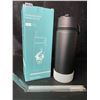Image 1 : 1 Insulated 500ml Stainless Steel Water Bottle Thermos with Straw - Black - Leakproof - New