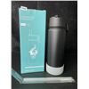 Image 1 : 1 Insulated 500ml Stainless Steel Water Bottle Thermos with Straw - Black - Leakproof - New