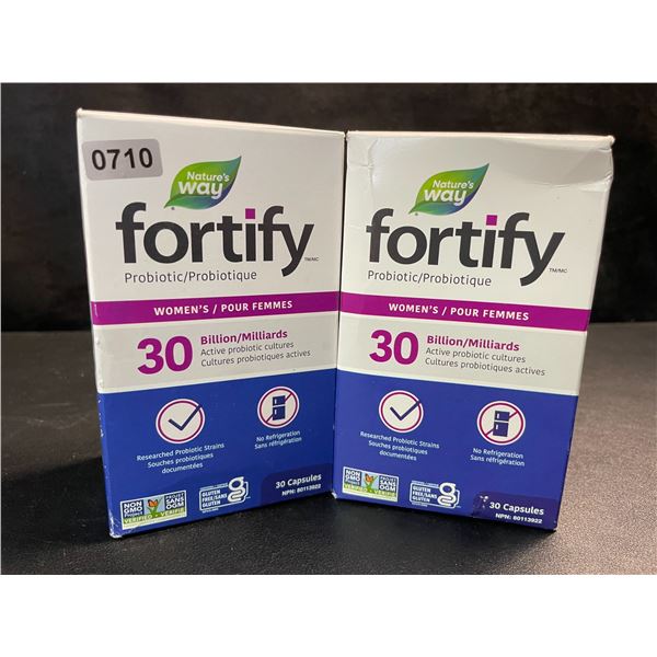 2 Boxes of Nature's Way Fortify Women's Probiotic - 30 Capsules Each - New (Exp: 06/30/26)