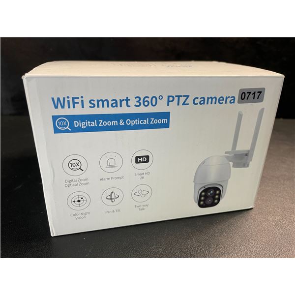 1 WiFi Smart 360-Degree PTZ Security Camera for Outdoors - New in Box