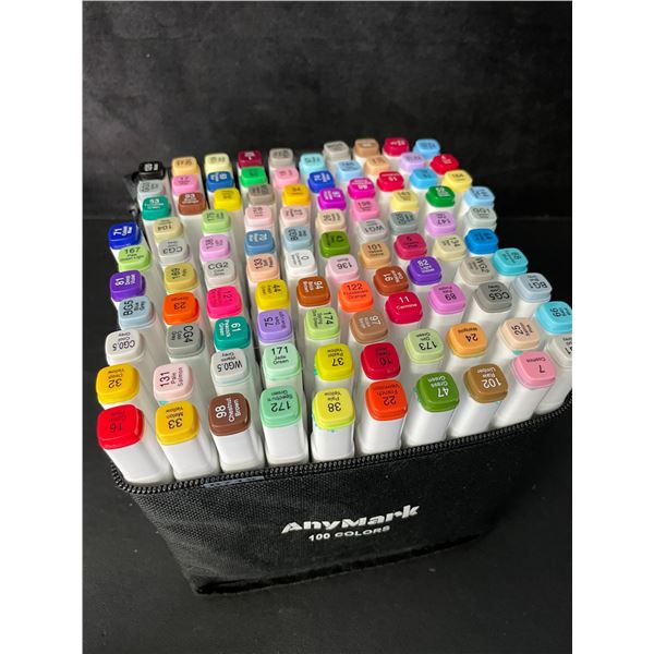100-Pack of AnyMark Dual-Tip Alcohol-Based Artist Markers