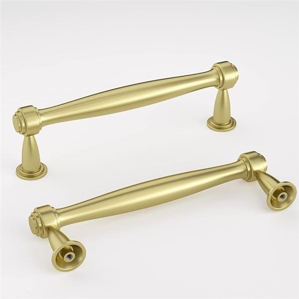 10-Pack of Brass Drawer/Cabinet Handles - 3-3/4" Hole Centers - New in Box