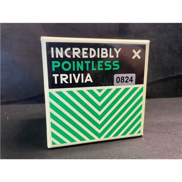 1 Incredibly Pointless Trivia Card Game by BrassMonkey - New