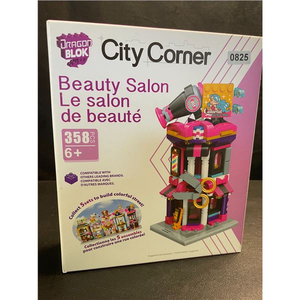1 DragonBlock City Corner Beauty Salon Lego-Style Toy Building Set (358pcs) - New