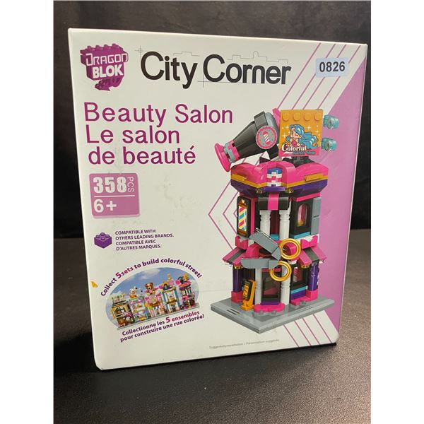 1 DragonBlock City Corner Beauty Salon Lego-Style Toy Building Set (358pcs) - New