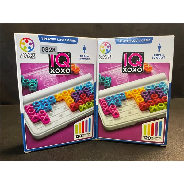 2 IQXOXO Logic Games for Single Players by SmartGames - (For Ages 6+) - New