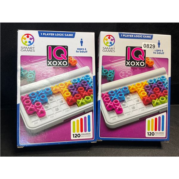 2 IQXOXO Logic Games for Single Players by SmartGames - (For Ages 6+) - New