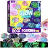 Image 1 : 1 Laoese 2-in-1 Rock Painting Art Kit - Glow In The Dark Rock Painting/Arts & Crafts Kit - New