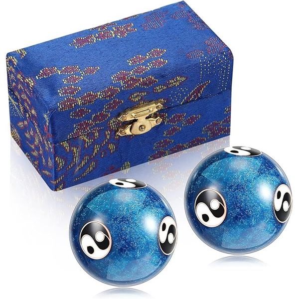 2PC Chinese Baoding Balls/Meditation Balls for Hand Dexterity and Relaxation/Stress Relief - New