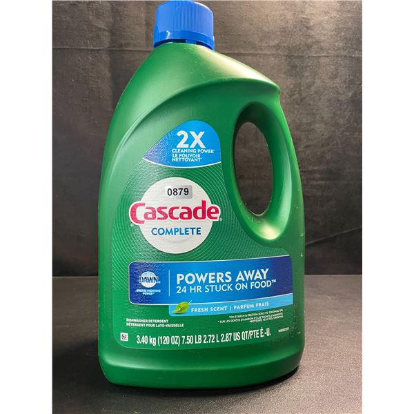 1 Large Jug of Cascade Complete Dishwasher Detergent - Fresh Scent w/ Dawn - 3.40kg - New
