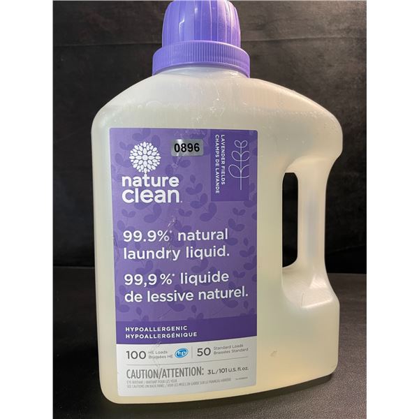 1 Nature Clean Lavender Fields 99.9% Natural Hypoallergenic Laundry Liquid - 100 Loads/3L - New