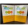 Image 1 : 2 Boxes of Ecover Natural Plant-Based Dishwasher Powder - Citrus - 1.36kg - New Sealed
