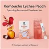 Image 5 : 3 Boxes of Osulloc Kombucha Tea LycheePeach Powdered Mix Beverages (10 x 5g Sticks Per Box) - New