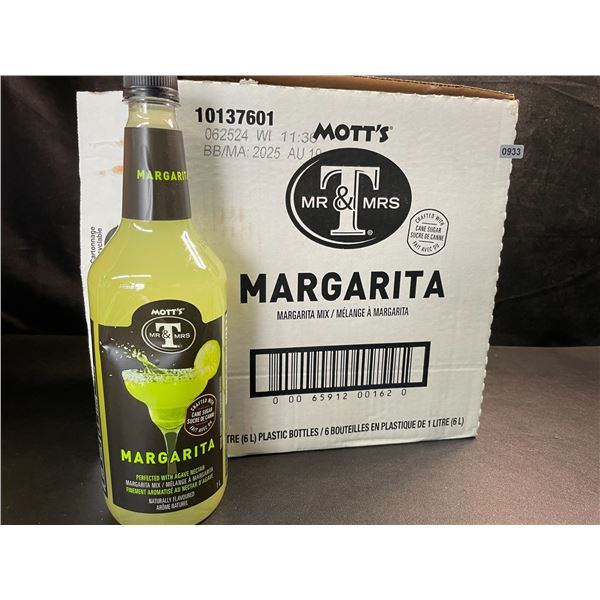 1 Case of 6 x 1L Bottles of MOTT'S Margarita Mix - New (BB: AUG 19/2025)