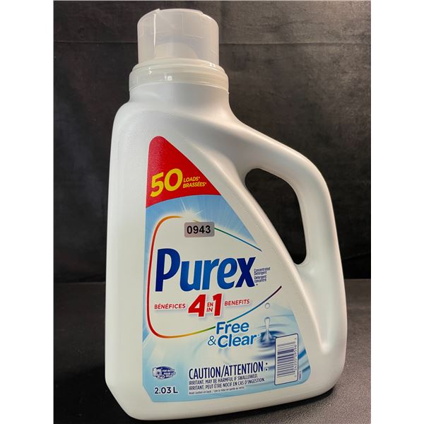 1 Purex Free & Clear Liquid Laundry Detergent for Sensitive Skin - 2.03L - New