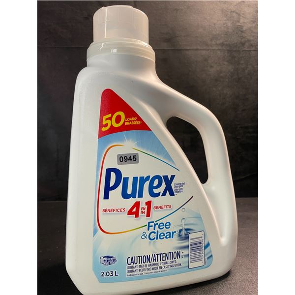 1 Purex Free & Clear Liquid Laundry Detergent for Sensitive Skin - 2.03L - New