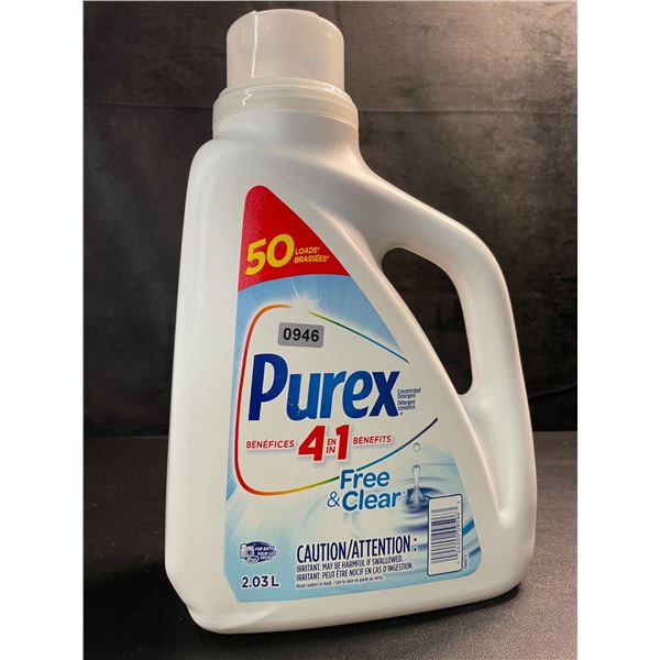 1 Purex Free & Clear Liquid Laundry Detergent for Sensitive Skin - 2.03L - New