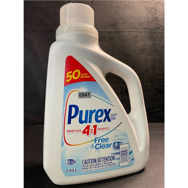 1 Purex Free & Clear Liquid Laundry Detergent for Sensitive Skin - 2.03L - New
