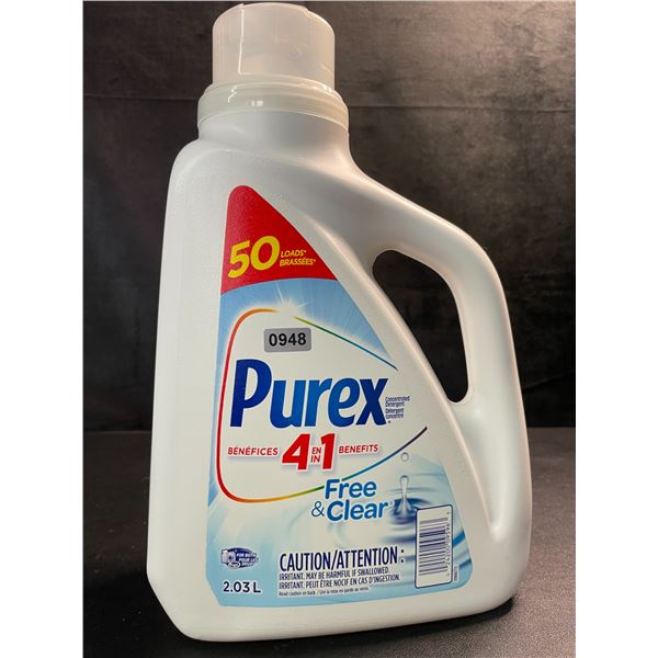 1 Purex Free & Clear Liquid Laundry Detergent for Sensitive Skin - 2.03L - New