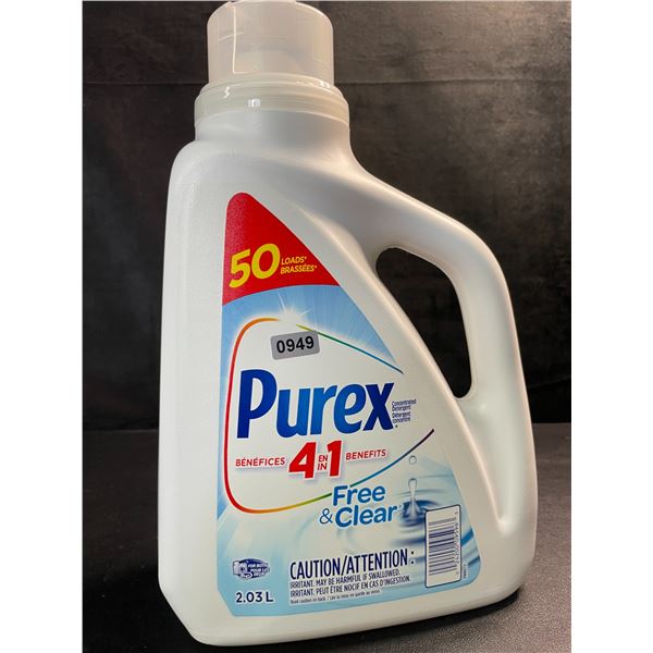 1 Purex Free & Clear Liquid Laundry Detergent for Sensitive Skin - 2.03L - New