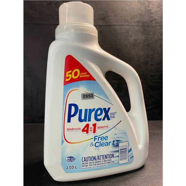 1 Purex Free & Clear Liquid Laundry Detergent for Sensitive Skin - 2.03L - New