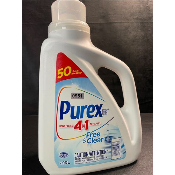 1 Purex Free & Clear Liquid Laundry Detergent for Sensitive Skin - 2.03L - New
