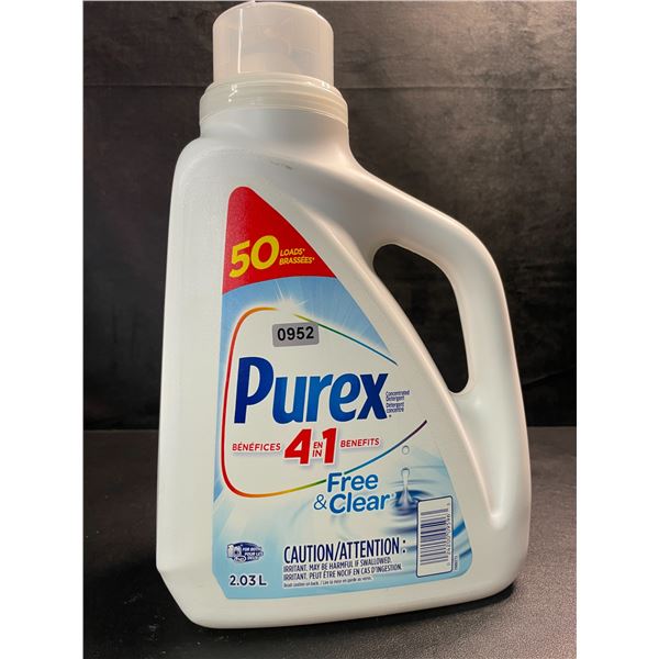1 Purex Free & Clear Liquid Laundry Detergent for Sensitive Skin - 2.03L - New