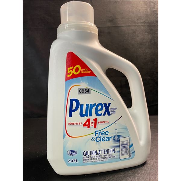 1 Purex Free & Clear Liquid Laundry Detergent for Sensitive Skin - 2.03L - New