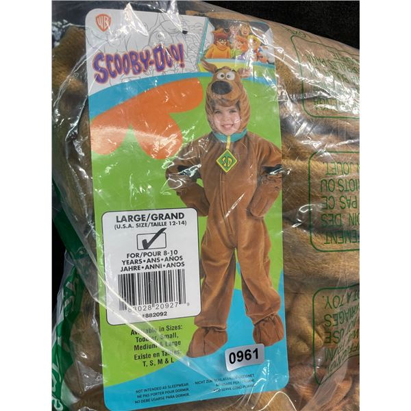 1 Scooby-Doo Halloween Costume for Kids - Size Large (For 8-10yr olds) - New