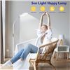 Image 6 : 1 HappyLamp UV-Free 10,000Lux Light Therapy Floor Lamp w/ Remote Control (59") - New/Open Box