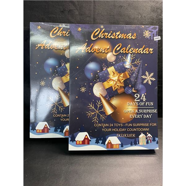 2 Dragon-Ball Toy Themed Toy Advent Calendar Sets - 24 Days of Toys/Fun - New