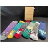 Image 2 : 6-Pairs of Kids Fuzzy Slipper Socks w/ Grips; Animal Designs - Fits 8-12yr Old - New