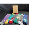 Image 2 : 6-Pairs of Kids Fuzzy Slipper Socks w/ Grips; Animal Designs - Fits 8-12yr Old - New