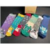 Image 3 : 6-Pairs of Kids Fuzzy Slipper Socks w/ Grips; Animal Designs - Fits 8-12yr Old - New